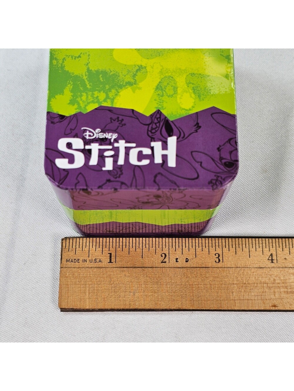 Disney Stitch Floral Dial Watch Black Faux Leather Strap Collectible Tin NEW - Picture 4 of 12
